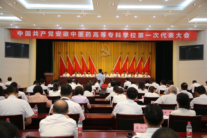 慶祝建黨99周年——安徽中醫(yī)藥高等專(zhuān)科學(xué)校黨代會(huì)勝利閉幕(圖1)