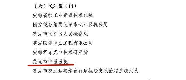 蕪湖市中醫(yī)醫(yī)院榮獲第十五屆文明單位標(biāo)兵稱號(hào)(圖2)