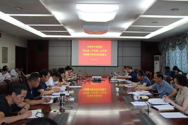我院召開“講嚴(yán)立”專題警示教育暨“嚴(yán)肅黨內(nèi)政治生活 切實履行一崗雙責(zé)”專項活動動員部署會(圖1)