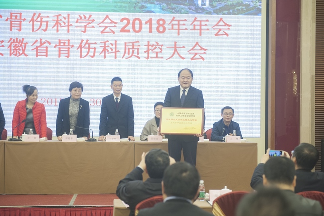 薪傳甲子 筑夢遠航——省中醫(yī)骨傷年會在蕪舉行 平樂正骨流派工作室二級站落戶我院(圖4)