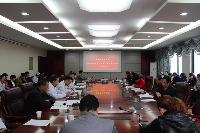 蕪湖市中醫(yī)醫(yī)院2019年度組織、宣傳、統(tǒng)戰(zhàn)工作會議召開(圖1)