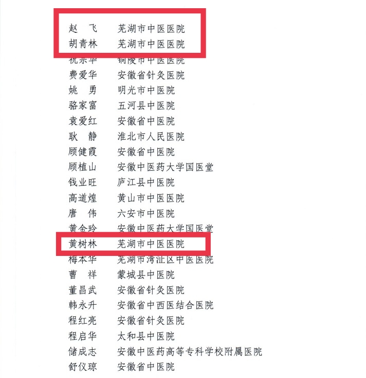 【喜報(bào)】蕪湖市中醫(yī)醫(yī)院多人獲評(píng)第二屆安徽省國醫(yī)名師、第三屆安徽省名中醫(yī)、第一屆安徽省名中藥師(圖5)